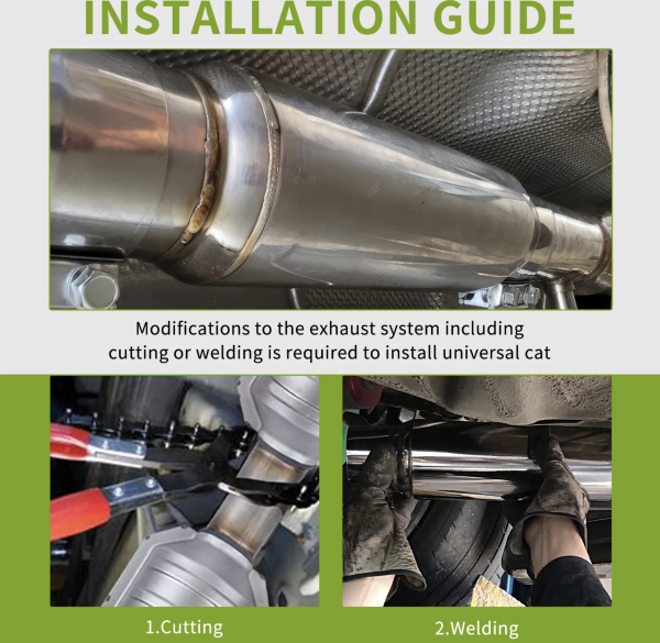 Universal Exhaust Muffler Pipe Resonator