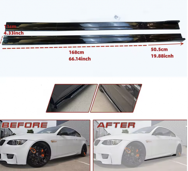 8 Pcs Winglet Splitters Side Spoiler- universal fit to most models