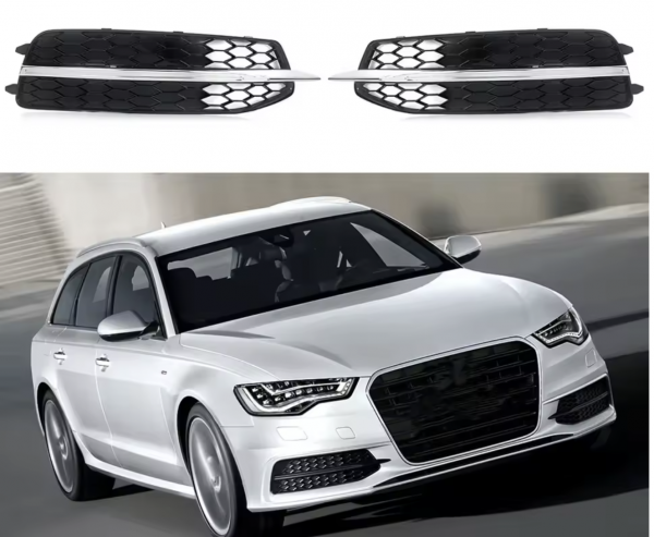Audi A6 -C7 - S Line S6 Fog Light Grill Mesh Cover 2012-2014
