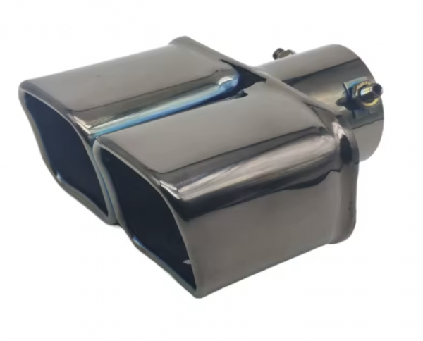 Muffler Tip Double Car Exhaust Pipe Stainless Steel Inlet 60mm/75mm - Square - Image 4