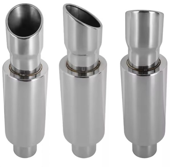 Stainless steel Pipe Rear Tail Throat Straight exhaust pipe-car tuning